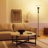 imageGlobe Electric 12708 59quot 1Light LED Floor Lamp Black Matte Finish Plastic Mesh Shade LED Bulb Included Floor Lamp for Living Room Floor Lamp for Bedroom Home Office AccessoriesDark Bronze