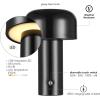imageGlobe Electric 60000031 12quot 15W LED Integrated Outdoor Cordless Table Lamp Matte Black Frosted Diffuser USBC Charging Cable OnOff Touch Switch 3Step Dimmer Switch 120 LM 2700 Kelvin 80 CRIBlack  LED