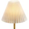 imageGlobe Electric 60000031 12quot 15W LED Integrated Outdoor Cordless Table Lamp Matte Black Frosted Diffuser USBC Charging Cable OnOff Touch Switch 3Step Dimmer Switch 120 LM 2700 Kelvin 80 CRIMatte Brass
