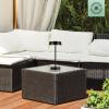 imageGlobe Electric 60000031 12quot 15W LED Integrated Outdoor Cordless Table Lamp Matte Black Frosted Diffuser USBC Charging Cable OnOff Touch Switch 3Step Dimmer Switch 120 LM 2700 Kelvin 80 CRIMatte Black