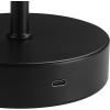 imageGlobe Electric 60000031 12quot 15W LED Integrated Outdoor Cordless Table Lamp Matte Black Frosted Diffuser USBC Charging Cable OnOff Touch Switch 3Step Dimmer Switch 120 LM 2700 Kelvin 80 CRIMatte Black