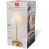 imageGlobe Electric 60000031 12quot 15W LED Integrated Outdoor Cordless Table Lamp Matte Black Frosted Diffuser USBC Charging Cable OnOff Touch Switch 3Step Dimmer Switch 120 LM 2700 Kelvin 80 CRIMatte Brass