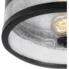 imageGlobe Electric 60616 2Light Flush Mount Ceiling Light Matte Brass Clear Glass Shade E26 Bulb Bedroom Lights for Ceiling Ceiling Light Fixture Light Fixtures Ceiling Mount Bulb Not IncludedDark Bronze