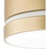 imageGlobe Electric 60616 2Light Flush Mount Ceiling Light Matte Brass Clear Glass Shade E26 Bulb Bedroom Lights for Ceiling Ceiling Light Fixture Light Fixtures Ceiling Mount Bulb Not IncludedSoft Gold