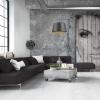 imageGlobe Electric 67348 Bari 1Light Pendant Black Matte Finish Brass Accents Half Opal Glass Shade Bulb Not Included