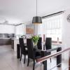 imageGlobe Electric 67348 Bari 1Light Pendant Black Matte Finish Brass Accents Half Opal Glass Shade Bulb Not Included