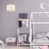 imageGlobe Electric Novogratz x Globe Stella 1Light Pendant Fabric Shade Cloth Cord 60768 Matte White with Constellations Print