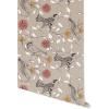 imageNovogratz x Tempaper Greige Birds Removable Peel and Stick Wallpaper 205 in X 165 ft Made in the USA