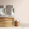imageTempaper x Novogratz Textured Powder Blue Flower Power Removable Peel and Stick Wallpaper 205 in X 165 ft Made in The USABlush