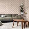 imageTempaper x Novogratz Textured Powder Blue Flower Power Removable Peel and Stick Wallpaper 205 in X 165 ft Made in The USABlush