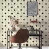 imageTempaper x Novogratz Textured Powder Blue Flower Power Removable Peel and Stick Wallpaper 205 in X 165 ft Made in The USATuxedo