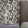 imageTempaper x Novogratz Waverly White ampamp Black Daisy Bloom Removable Peel and Stick Wallpaper 205 in X 165 ft Made in The USA