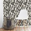 imageTempaper x Novogratz Waverly White ampamp Black Daisy Bloom Removable Peel and Stick Wallpaper 205 in X 165 ft Made in The USA