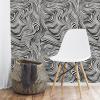 imageTempaper x Novogratz Waverly White ampamp Black Zebra Marble Removable Peel and Stick Wallpaper 205 in X 165 ft Made in The USA