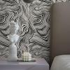imageTempaper x Novogratz Waverly White ampamp Black Zebra Marble Removable Peel and Stick Wallpaper 205 in X 165 ft Made in The USA