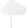 imageGLOBE Electric 51492 1Light Floating Cloud Plugin Wall Sconce Matte White 6ft Clear Cord Inline OnOff Rocker Switch Lights for Bedroom Bulb Not Included Mounted Bedside Lamp