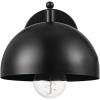 imageGLOBE Electric 51577 1Light Plugin or Hardwire Wall Sconce Matte Brass White Fabric Cord inLine OnOff Rocker Switch Kitchen Reading Essentials Bedroom Bedside Lamp LightingMatte Black  Holly