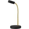 imageGLOBE Electric 52889 West 15quot LED Integrated Desk Lamp Matte Brass 200 Lumens Dimmer Rotary SwitchMatte Black  Gooseneck