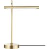 imageGLOBE Electric 52889 West 15quot LED Integrated Desk Lamp Matte Brass 200 Lumens Dimmer Rotary SwitchMatte Brass  West