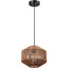 imageGLOBE Electric 61090 Rio 1Light Pendant Light Light Twine Shade White Socket White Cloth Hanging CordLotus