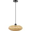 imageGLOBE Electric 61090 Rio 1Light Pendant Light Light Twine Shade White Socket White Cloth Hanging CordMillie