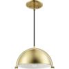 imageGLOBE Electric 65826 Hazel 1Light Pendant Lighting Matte Brass Bulb Not IncludedDolores
