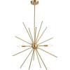 imageGLOBE Electric Novogratz x 65781 Celeste 4Light Chandelier Matte Brass Bulb Not IncludedCeleste