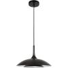 imageGLOBE Novogratz x Electric 67000104 Novogratz x 14W LED Integrated Glossy Black Pendant Lighting with White Interior Shade and Black CordGlossy Black