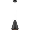 imageGLOBE Novogratz x Electric 67000104 Novogratz x 14W LED Integrated Glossy Black Pendant Lighting with White Interior Shade and Black CordMatte Black
