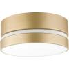 imageGlobe Electric 60616 2Light Flush Mount Ceiling Light Matte Brass Clear Glass Shade E26 Bulb Bedroom Lights for Ceiling Ceiling Light Fixture Light Fixtures Ceiling Mount Bulb Not IncludedSoft Gold