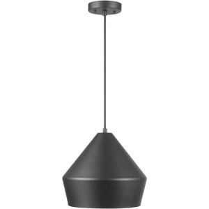 imageGLOBE 65841 Amara 1Light Pendant Lighting Matte Black Gold Interior Bulb Not Included