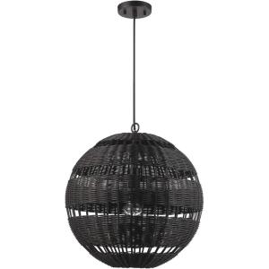 imageGLOBE Electric 44761 1Light Outdoor Plugin Pendant Light Plastic Rattan Shade Frosted Inner Shade Bronze Hanging Cord and Chain Kitchen Island Cafe Ceiling Hanging Light Bulb Not IncludedBeth