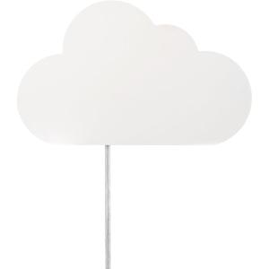 imageGLOBE Electric 51492 1Light Floating Cloud Plugin Wall Sconce Matte White 6ft Clear Cord Inline OnOff Rocker Switch Lights for Bedroom Bulb Not Included Mounted Bedside Lamp