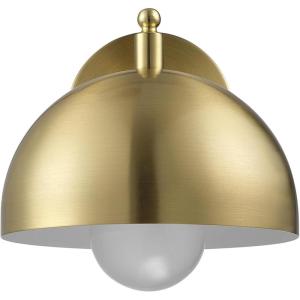 imageGLOBE Electric 51577 1Light Plugin or Hardwire Wall Sconce Matte Brass White Fabric Cord inLine OnOff Rocker Switch Kitchen Reading Essentials Bedroom Bedside Lamp LightingBrushed Brass  Holly