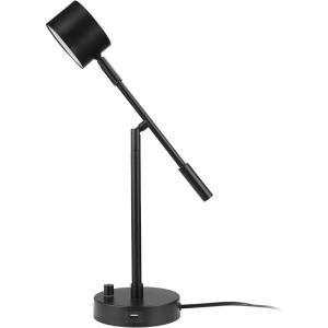 imageGLOBE Electric 52889 West 15quot LED Integrated Desk Lamp Matte Brass 200 Lumens Dimmer Rotary SwitchMatte Black  Aristocrat