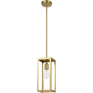 imageGLOBE Electric 60614 1Light Pendant Light Glossy Black Faux Ceramic Socket Designer Black Cloth Hanging Cord E26 Base Socket Kitchen Island Caf Decorative Ceiling Hanging Light FixtureMatte Brass