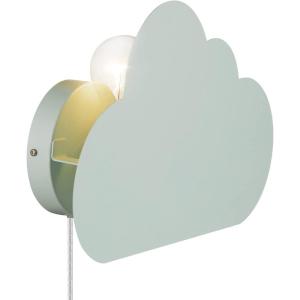 imageGLOBE Electric Nimbus 1Light Floating Cloud Plugin Wall Sconce Matte Mint 6ft Clear Cord Inline OnOff Rocker Switch Bulb Not Included