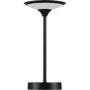 imageGlobe Electric 60000031 12quot 15W LED Integrated Outdoor Cordless Table Lamp Matte Black Frosted Diffuser USBC Charging Cable OnOff Touch Switch 3Step Dimmer Switch 120 LM 2700 Kelvin 80 CRIBlack