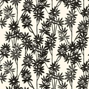 imageTempaper x Novogratz Waverly White ampamp Black Daisy Bloom Removable Peel and Stick Wallpaper 205 in X 165 ft Made in The USA