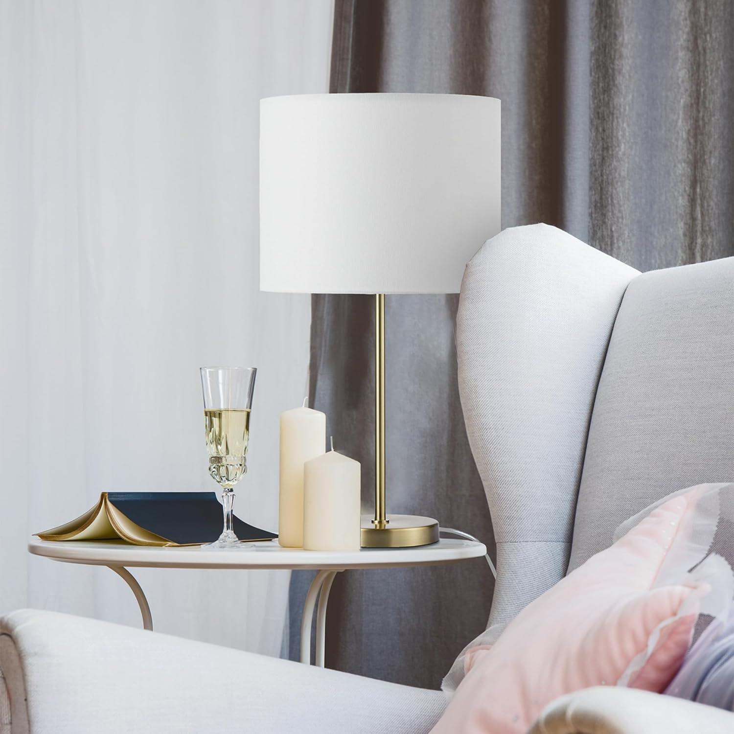 imageGLOBE Electric 67347 22quot 2Light Table Lamp Metallic Dark Gray Table Lamp for Living Room Dual Pull Chains Lamps for Bedrooms Nightstand Room Dcor Home Improvement Home Office AccessoriesMatte Gold