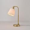 imageGLOBE Electric 67339 16 Inch Pink Desk Lamp with Gold Arm inLine OnOff Switch Reading Light Ideal for Bedroom Dorm and OfficeMatte Brass  Lucien