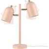 imageGLOBE Electric 67339 16 Inch Pink Desk Lamp with Gold Arm inLine OnOff Switch Reading Light Ideal for Bedroom Dorm and OfficeMatte Pink  Carter