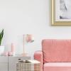imageGLOBE Electric 67339 16 Inch Pink Desk Lamp with Gold Arm inLine OnOff Switch Reading Light Ideal for Bedroom Dorm and OfficeMatte Pink  Hannah