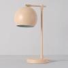 imageGLOBE Electric 67339 16 Inch Pink Desk Lamp with Gold Arm inLine OnOff Switch Reading Light Ideal for Bedroom Dorm and OfficeMatte Pink  Hannah