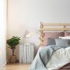imageGLOBE Electric 67339 16 Inch Pink Desk Lamp with Gold Arm inLine OnOff Switch Reading Light Ideal for Bedroom Dorm and OfficeMatte Rose  Robin