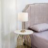 imageGLOBE Electric 67347 22quot 2Light Table Lamp Metallic Dark Gray Table Lamp for Living Room Dual Pull Chains Lamps for Bedrooms Nightstand Room Dcor Home Improvement Home Office AccessoriesMatte Gold