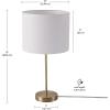 imageGLOBE Electric 67347 22quot 2Light Table Lamp Metallic Dark Gray Table Lamp for Living Room Dual Pull Chains Lamps for Bedrooms Nightstand Room Dcor Home Improvement Home Office AccessoriesMatte Gold