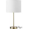 imageGLOBE Electric 67347 22quot 2Light Table Lamp Metallic Dark Gray Table Lamp for Living Room Dual Pull Chains Lamps for Bedrooms Nightstand Room Dcor Home Improvement Home Office AccessoriesMatte Gold