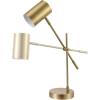 imageGLOBE Electric Novogratz x Tacoma 18quot Desk Lamp Matte Brass Adjustable Height Balance Arm Brass Rotary Switch on Shade52887Brass 20 inch