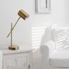 imageGLOBE Electric Novogratz x Tacoma 18quot Desk Lamp Matte Brass Adjustable Height Balance Arm Brass Rotary Switch on Shade52887Brass 20 inch